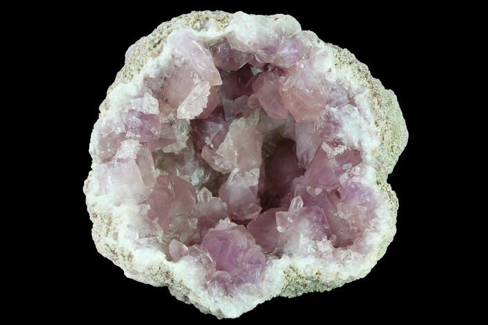 Sparkly, Pink Amethyst Geode Half - Argentina #170161
